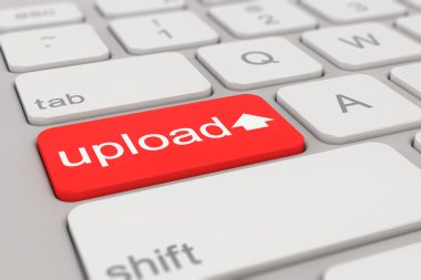 klavye - upload - kırmızı
