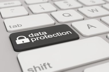 klavye - veri koruması - siyah