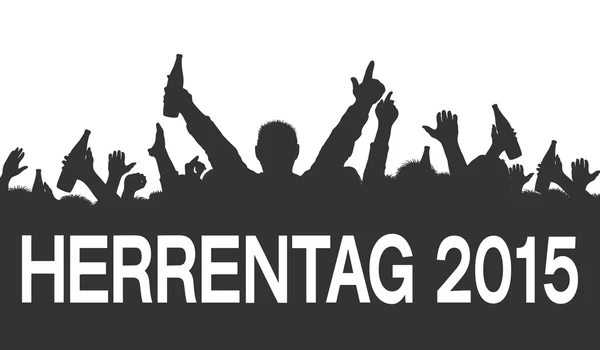 シルエット - Herrentag 2015 — ストック写真