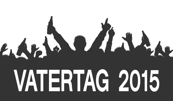 Silueta - Vatertag 2015 — Stock fotografie