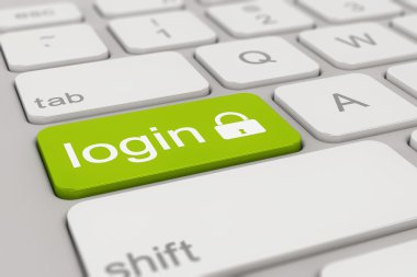 klavye - oturum aç - yeşil