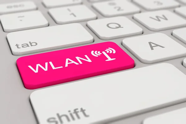 Keyboard - WLAN - magenta — Stock Photo, Image
