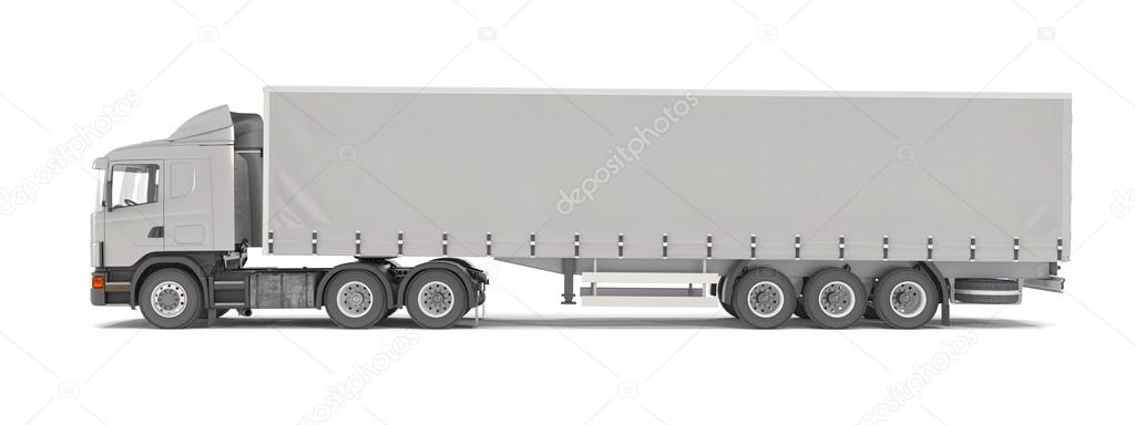 cargo truck - silver - shot 43