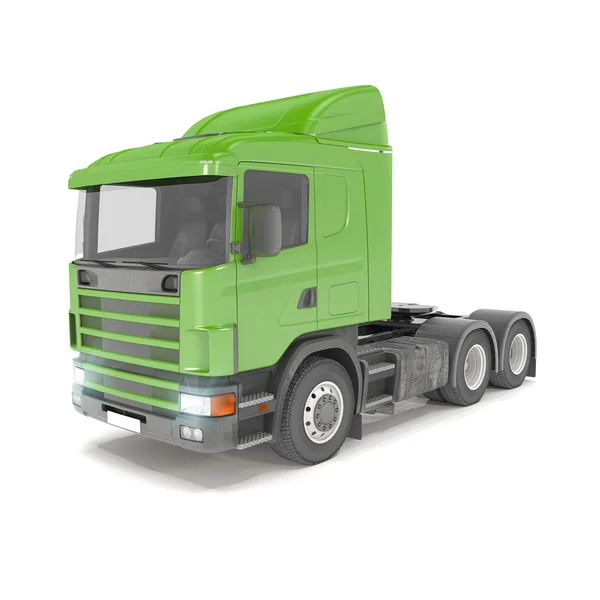 Cargo truck - green - shot 34 — Stock Photo, Image
