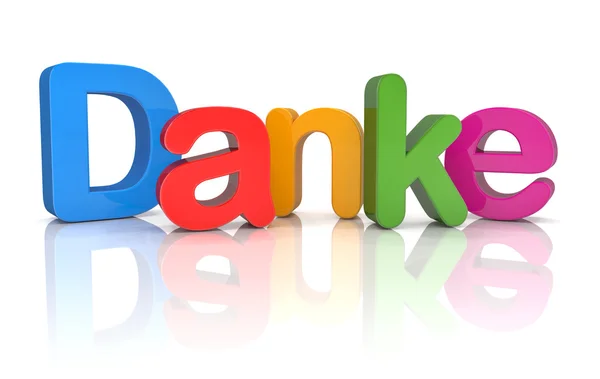 3D-Text - Danke — Stockfoto