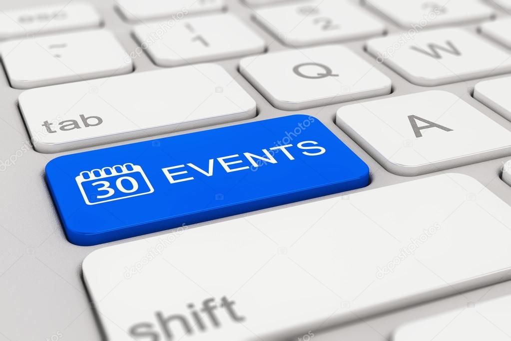 keyboard - events - blue