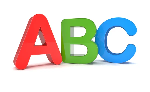 3d text - ABC — Stock Photo, Image