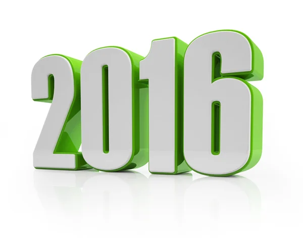 3d - 2016 - grün-weiß — Stockfoto