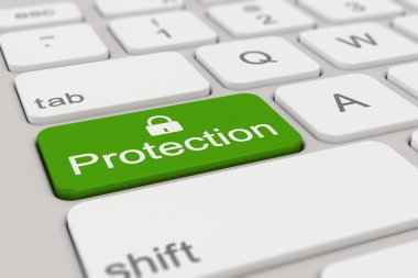 klavye - koruma - yeşil