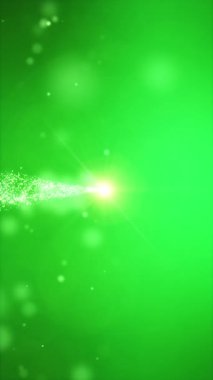 Noelin dikey video animasyonu ışık parçacıkları yeşil zemin üzerinde boke - kusursuz döngü - tatil konsepti.