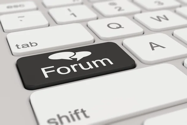 Keyboard - forum - black — Stock Photo, Image