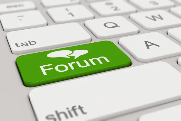 Keyboard - forum - hijau — Stok Foto