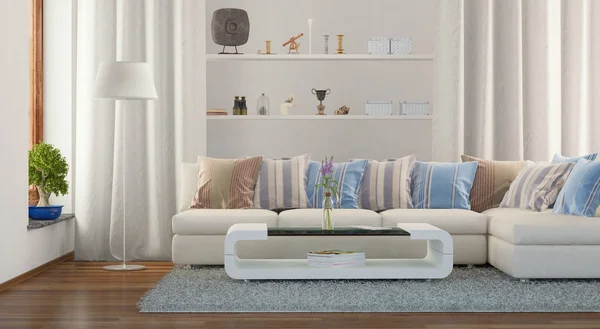 3d - modern livingroom — Stock Photo, Image