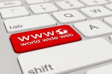 klavye - www - world wide web - kırmızı