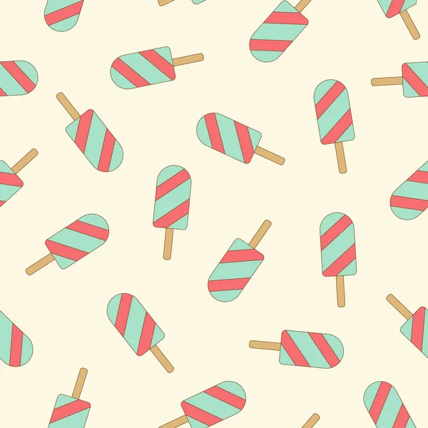 Helado Sin Costuras Perfecto Para Envolver Papel Tela Elementos Diseño — Archivo Imágenes Vectoriales