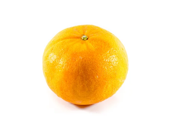 The piece of orange fruit in white background — Stock Photo, Image