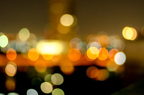 Urban city night light bokeh , defocused blur background — Stock Photo, Image