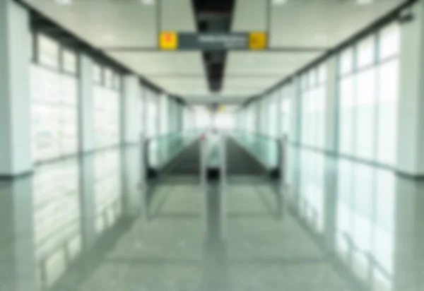 Abstract blur of escalator in the exhibition hall — Stock Photo, Image