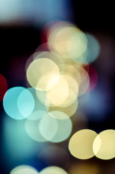 Urban city night light bokeh , defocused blur background — Stock Photo, Image