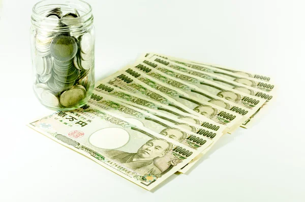 Yen japonais et bain thaï pour la publicité — Photo