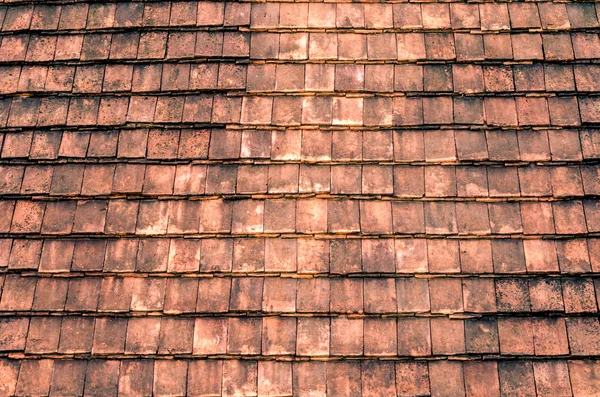 Retro tegels op het dak voor achtergrond — Stockfoto