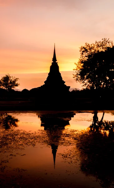 Sukhothai historische park in sukhothai provincie in thailand — Stockfoto