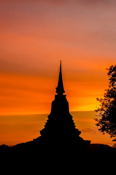 Sukhothai historische park in sukhothai provincie in thailand — Stockfoto