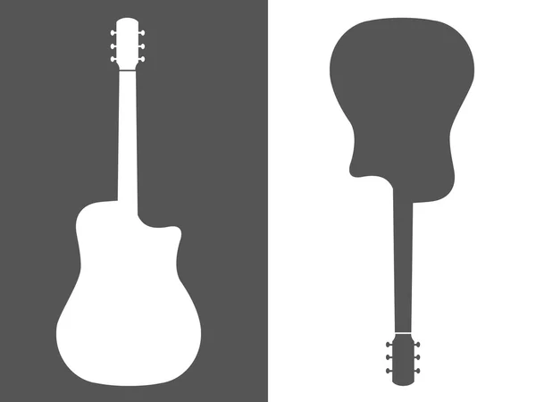 Design logo guitare — Image vectorielle