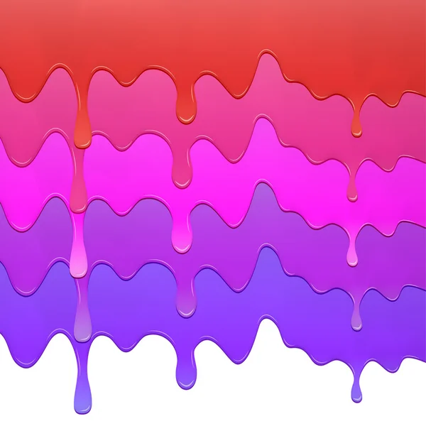 多彩涂料滴在背景上设置. — 图库矢量图片