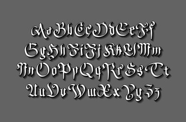 Download Free Modern Gothic Font Premium Vector Download For Commercial Use Format Eps Cdr Ai Svg Vector Illustration Graphic Art Design Free SVG Cut Files.
