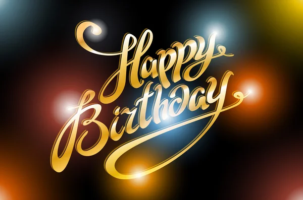 Light illustration of Happy Birthday Typography background — Stock vektor