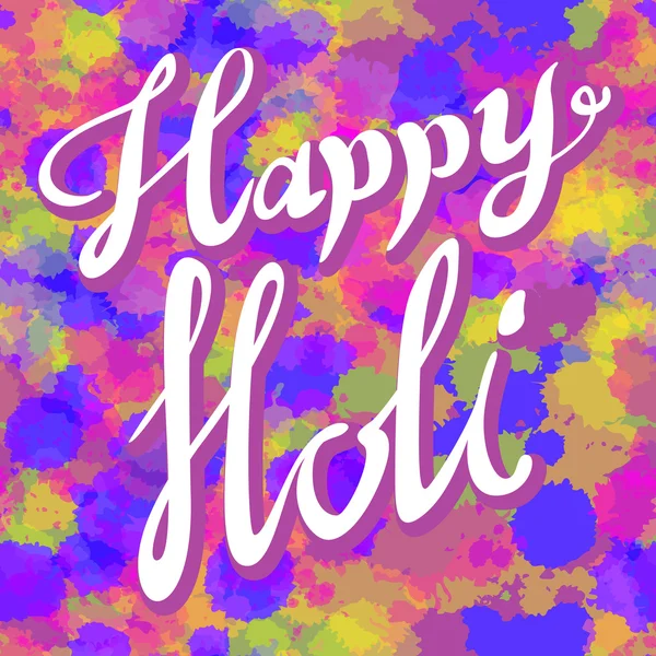 Kreatives Flyer, Banner oder Pamphlet-Design für indisches Farbenfest, Happy Holi-Feier. — Stockvektor