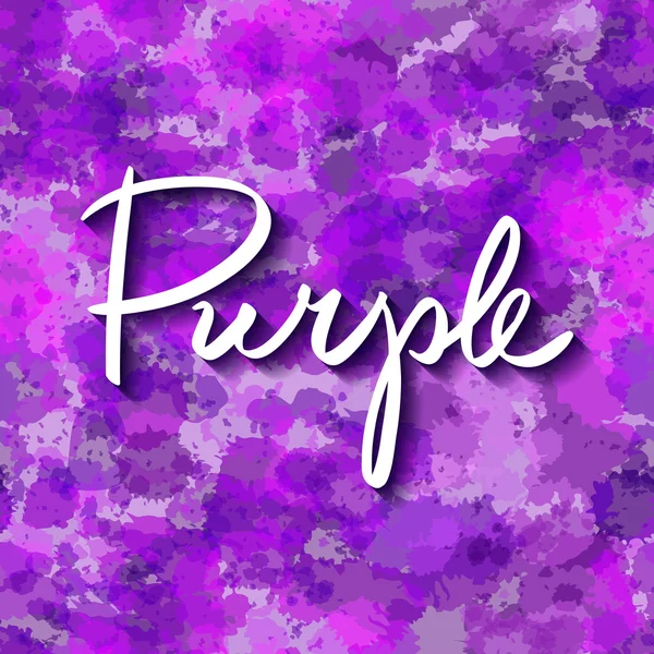 Abstrakte Aquarell Tupfen Hintergrund. handbemaltes nahtloses Muster für den Druck auf Stoff oder Packpapier. Aquarell. handschriftlicher Name der Farbe violett — Stockvektor