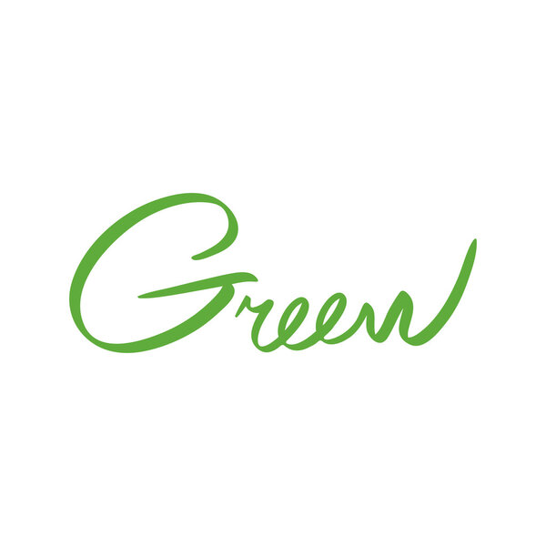 Векторно-зеленый ручной рисунок
