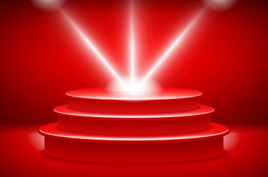 curtains.vector tiyatro background.scene ve kırmızı curtains.red podyum üzerinde kırmızı bir arka plan asmak