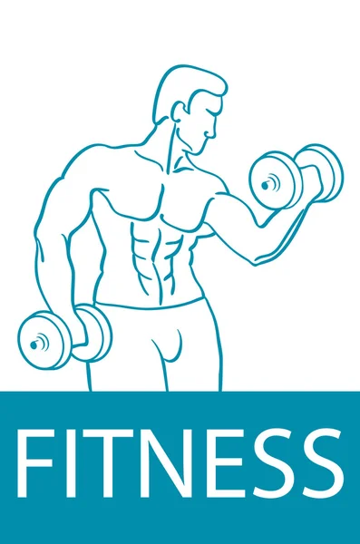 Diseño de estilo de vida saludable. Fitness pareja y club de fitness concepto con la fuerza de la salud y símbolos de belleza plana vector ilustración — Vector de stock