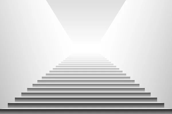 Escaleras Vector. Escaleras. ilustración detallada de escaleras blancas negras, vector eps10 — Vector de stock