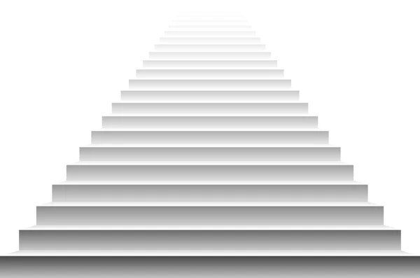 Treppen isoliert auf weißem Hintergrund. Schritte. Vektorillustration — Stockvektor