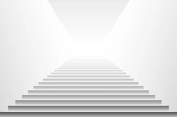 Escaleras aisladas sobre fondo blanco. Pasos. Ilustración vectorial — Vector de stock