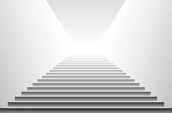 Stairs Vector. Stairs. detailed illustration of black white stairs, eps10 vector — Stock Vector