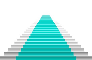 merdiven mavi halı ile. Mavi bir halı ile merdiven. merdiven mavi halı ile. vektör halı merdiven