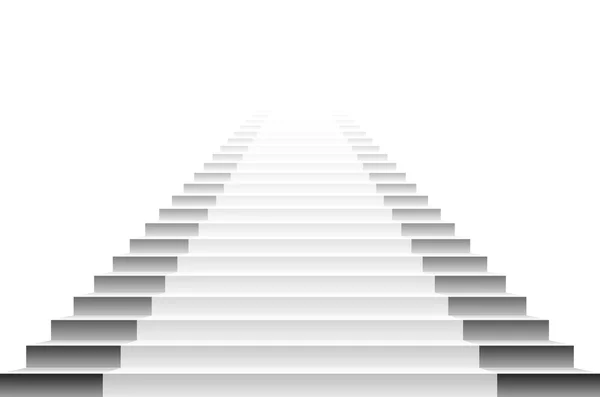 Szczegółowa ilustracja białych schodów, eps10 wektor — Wektor stockowy