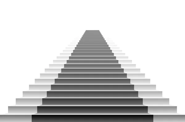 Ilustración detallada de escaleras blancas, vector eps10 — Vector de stock