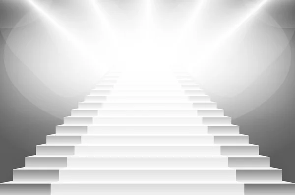 白色的楼梯，eps10 矢量的详细的说明 — 图库矢量图片