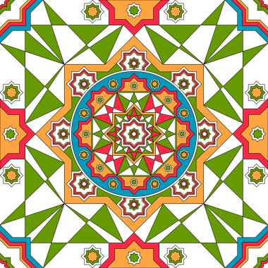 oryantal süslü seamless modeli. parlak sorunsuz etnik. vektör çizim.