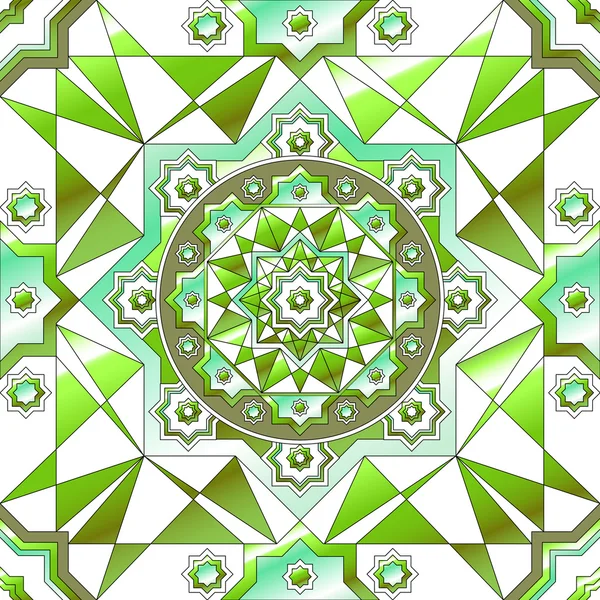 Arabic Embossed vintage klasik pola geometris mulus - Stok Vektor