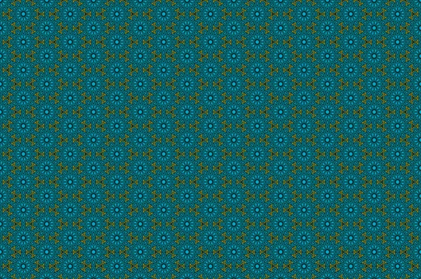 Modèle sans couture dans un style de luxe. Arrière-plan orné d'or et bleu. Motif floral filigrane. Illustration vectorielle — Image vectorielle