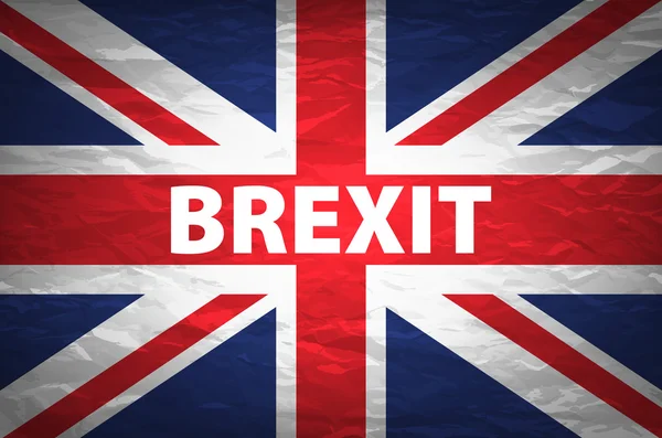 Vereinigtes Königreich verlässt Europa relativ gesehen. Brexit heißt politischer Prozess. Thema Referendum — Stockvektor