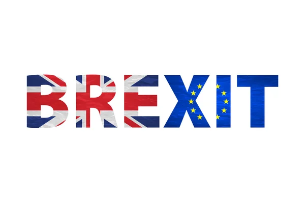 Текст Brexit ізольований. Велика Британія вийти з відносного іміджу Європи. Brexit назвав політичний процес. Тема "референдум" — стоковий вектор