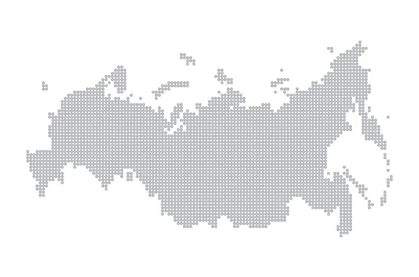 Mapa de Rusia. ilustración geografía vector cartografía , — Vector de stock